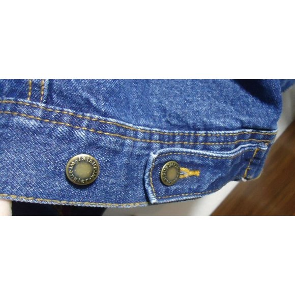 New Wrangler Rugged Wear Flannel Red Bk Lined Denim Jacket Coat XL RJK32AN  XL - Picture 6 of 12